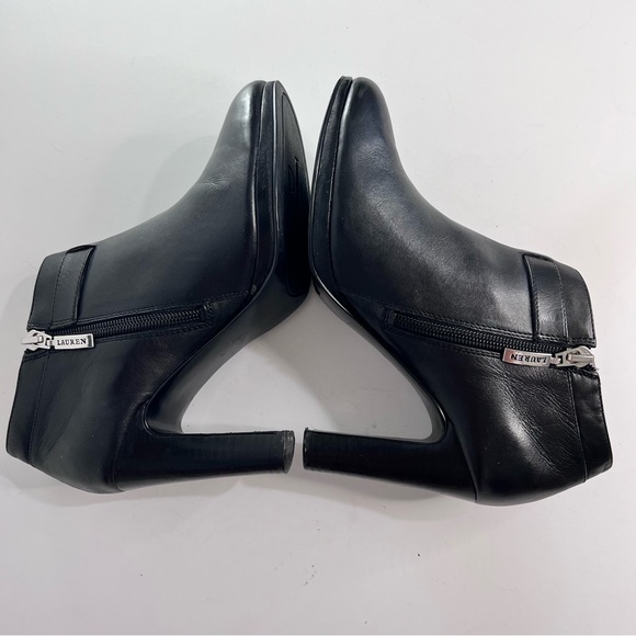 LAUREN by #RALPH LAUREN#  Black 🖤 Ankle Dress Booties - Picture 10 of 16